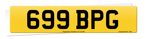 Registration number 699 BPG